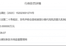 盒马因在商品详情页广告宣传1、2段婴配粉被罚20万！
